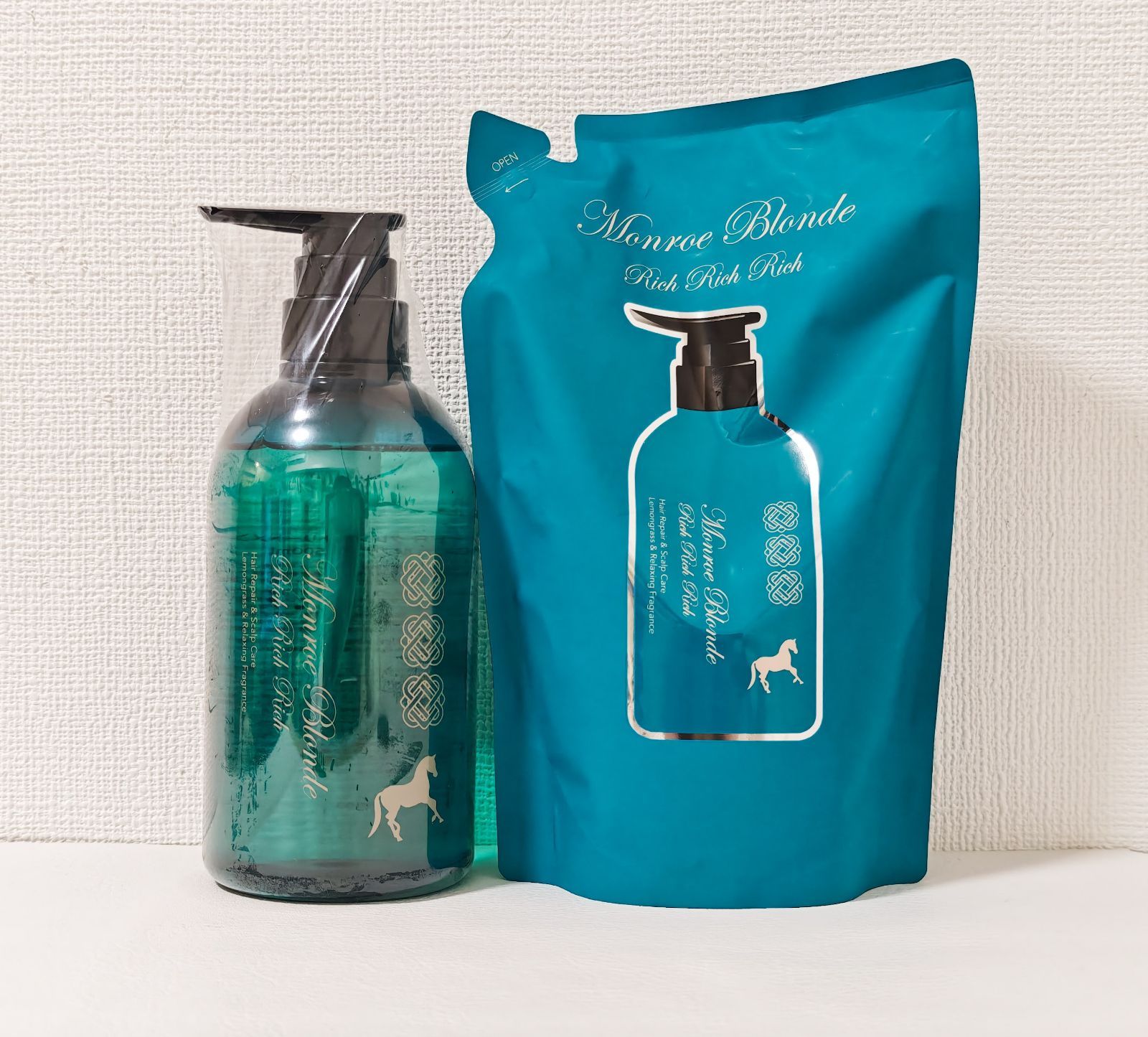 モンローブロンド R クレンズ トリートメント RRR 500mL 本体+つめかえ