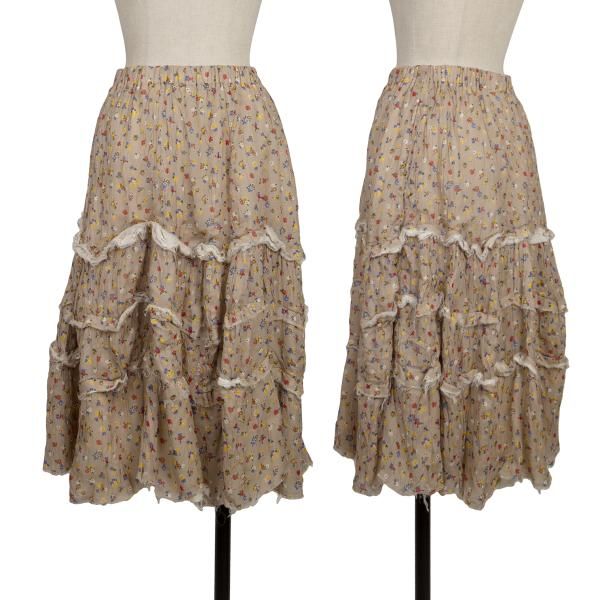 トリココムデギャルソンtricot COMME des GARCONS 小花プリントシワ