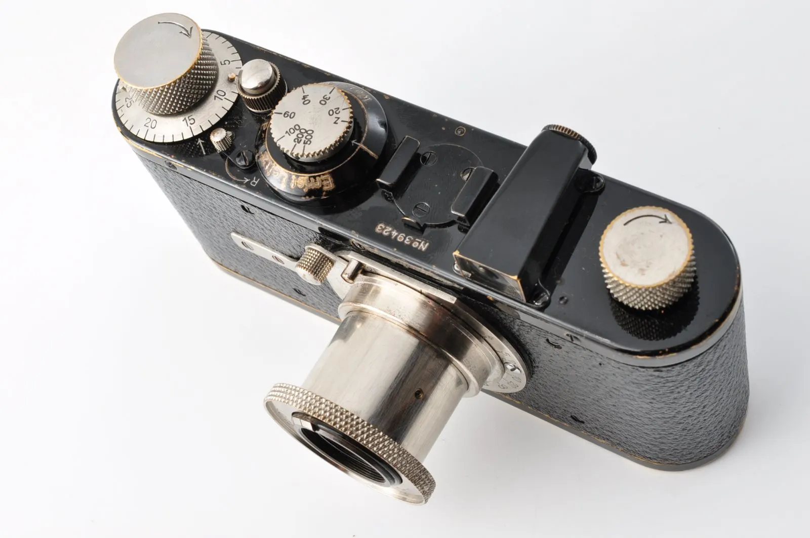 美品 保障付 動作確認済】Rare Leica A Black Film Camera + Elmar 