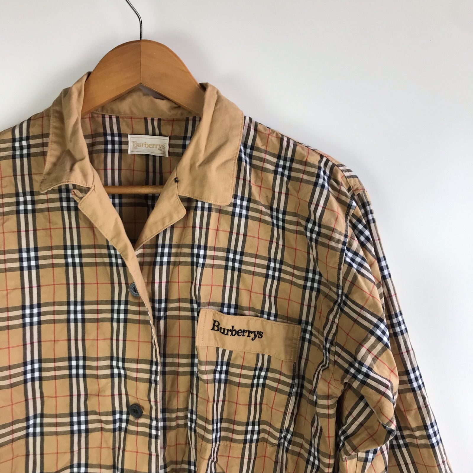 Burberrys ノバチェック柄 パジャマシャツ レディース M ブラウン