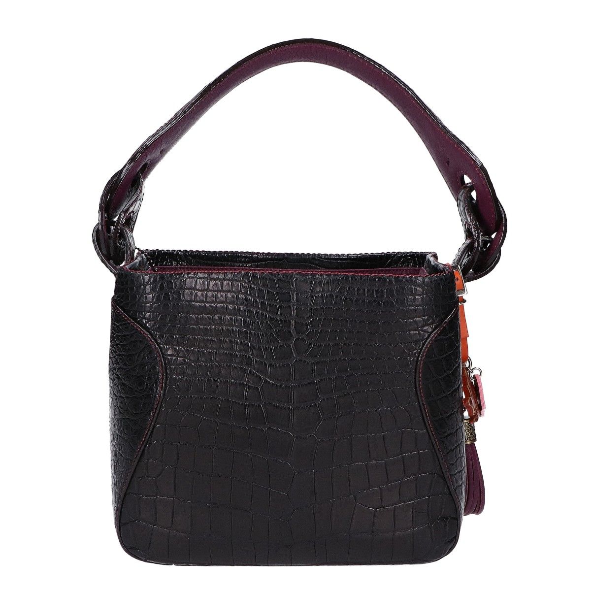 CIVINILE チビナイル サマリ クロコダイル タッセル・ワニチャーム