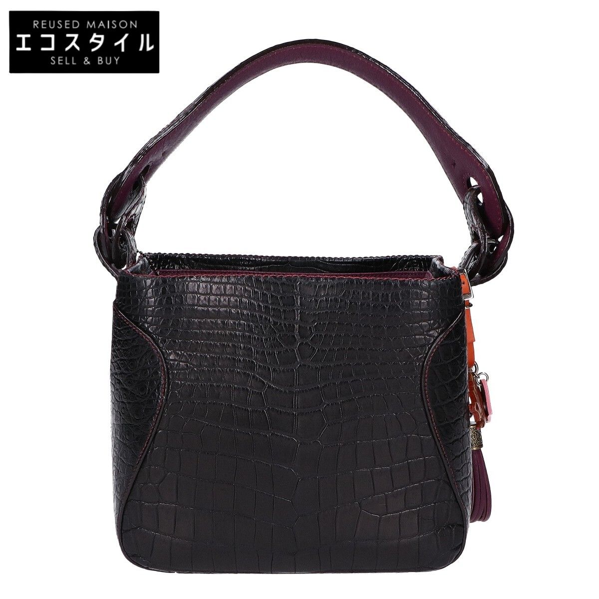 CIVINILE チビナイル サマリ クロコダイル タッセル・ワニチャーム