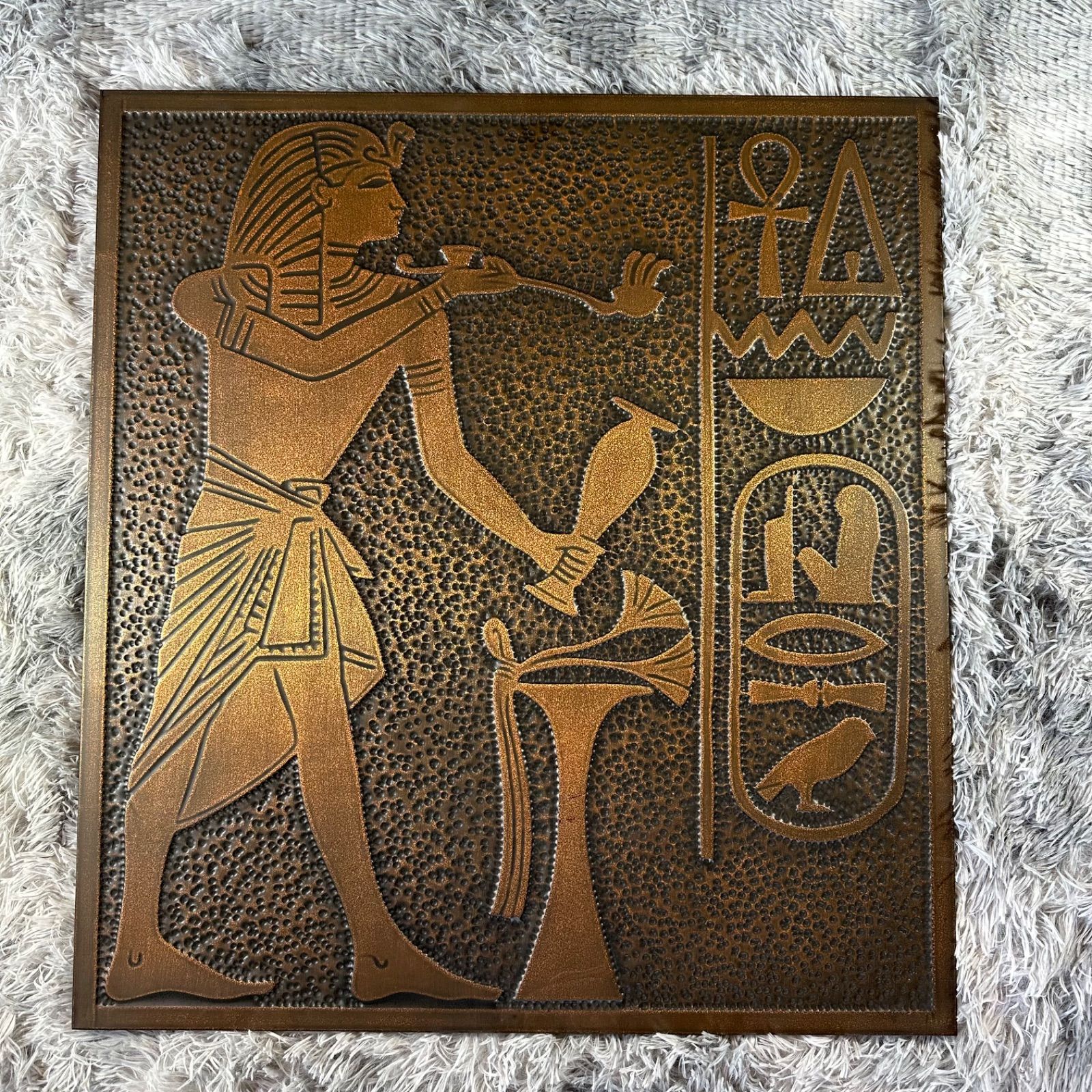 第19王朝 ファラオ セティ1世 銅製 レリーフ（浮き彫り） YS26C-007