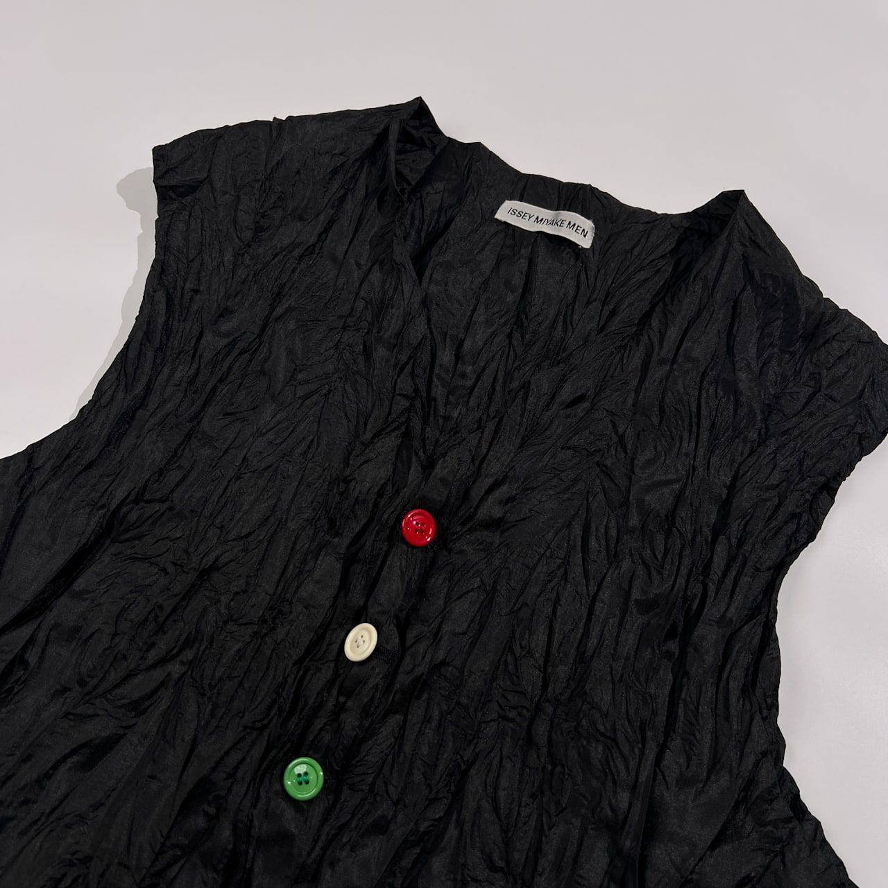 希少 レア ISSEY MIYAKE MEN イッセイミヤケ メン シワ加工 カラフル
