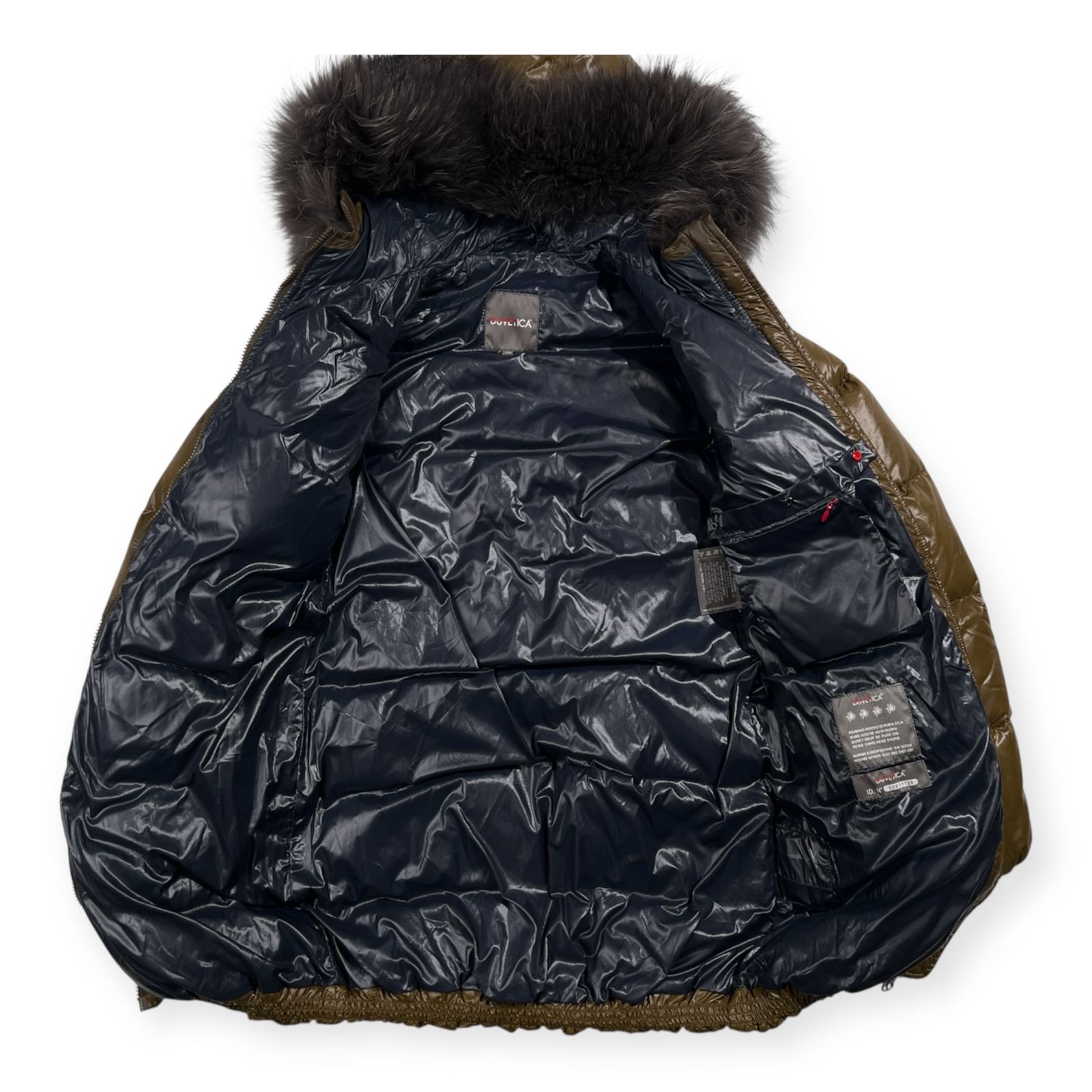 DUVETICA デュベティカ 毛皮 ファー フード ロング ダウンコート 40