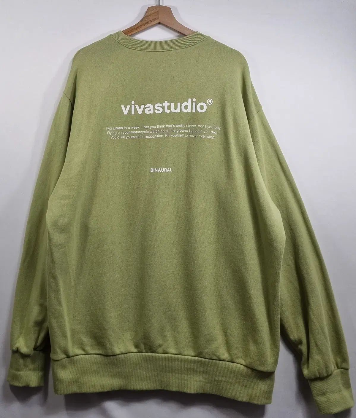 オーバーサイズ XL ) vivastudio ビバスタジオ グリーン スウェット