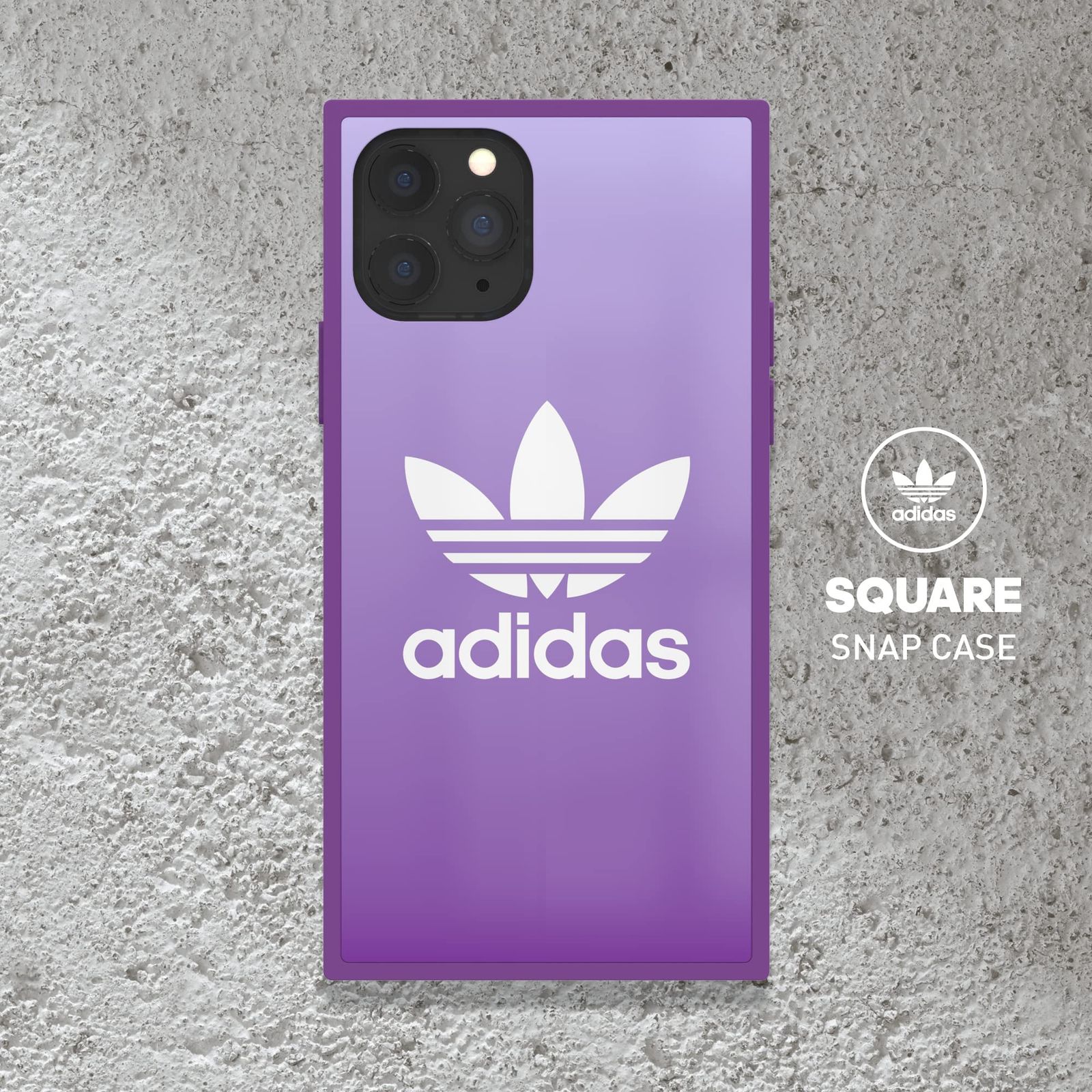 アディダスオリジナルス iPhone 11 Pro ケース スクエアケース アクティブパープル [adidas OR SQUARE CASE FW19 for iPhone 11 Pro active purple]