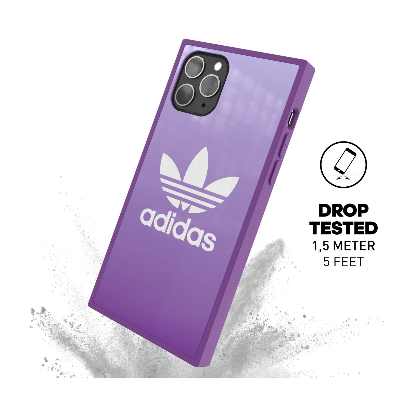 アディダスオリジナルス iPhone 11 Pro ケース スクエアケース アクティブパープル [adidas OR SQUARE CASE FW19 for iPhone 11 Pro active purple]