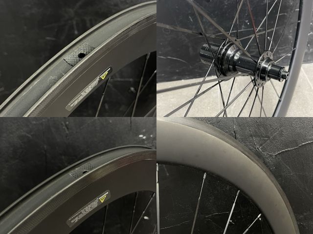 カーボンホイール 前後セット 【中古】美品 SUPERTEAM 700c クリンチャ