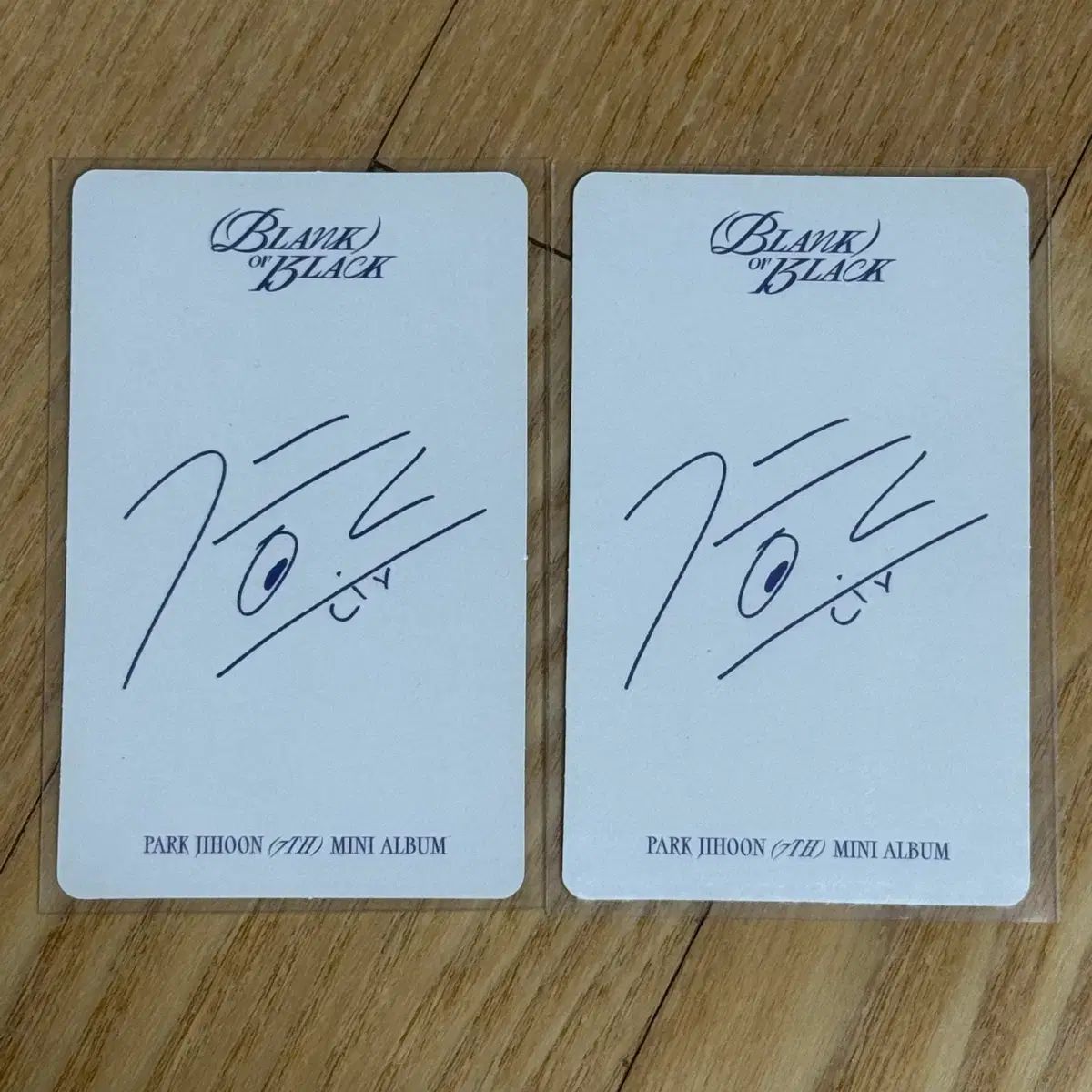 まとめ売り) パク・ジフン(PARK JIHOON) Blank or Black 앨범 トレカ