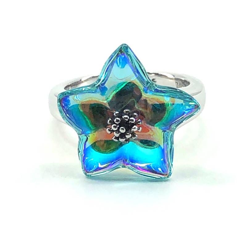 美品】Baccarat バカラ／ブロッサム スター カクテル リング 指輪