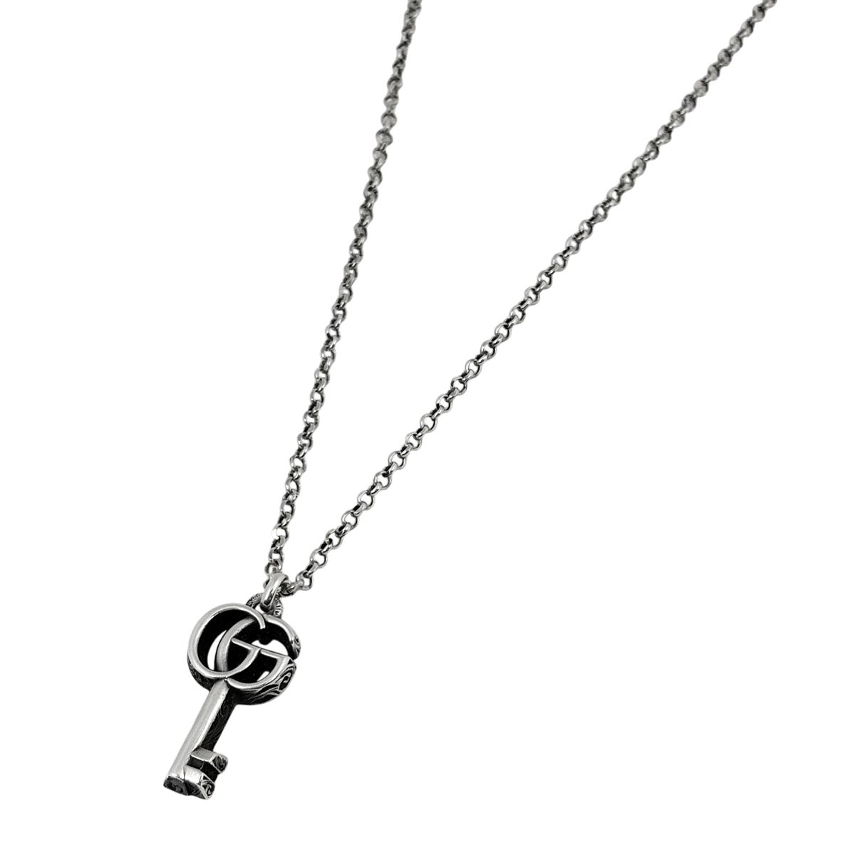 グッチ GUCCI GGマーモント ネックレス ダブルG キー ネックレス 