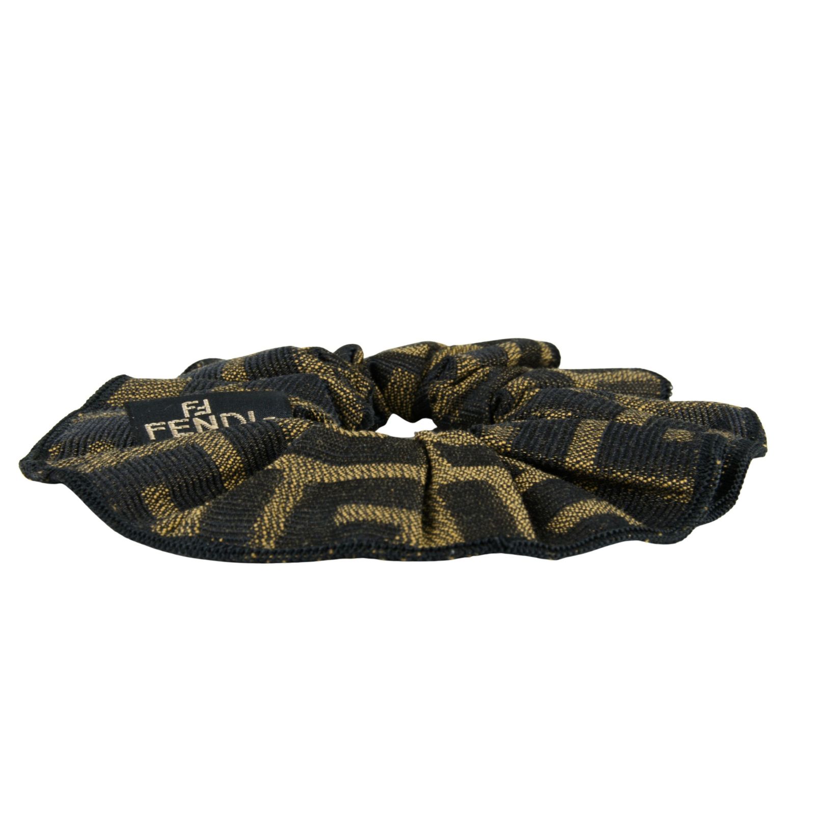 FENDI フェンディ シュシュ ズッカ柄 ブラウン レディース ヘアゴム