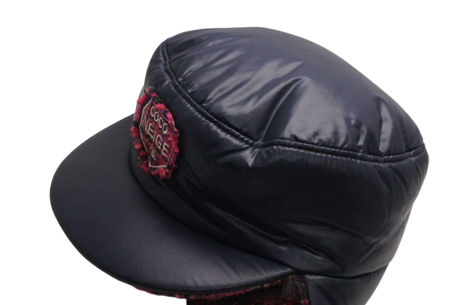 新品未使用 CHANEL シャネル 2018 COCO NEEIGE WOOL TWEED LINED 帽子