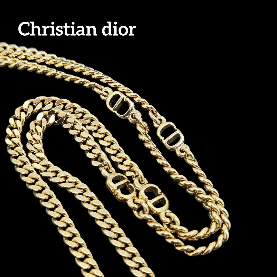 極美品] Christian dior ネックレス CD 喜平 60cm - メルカリ