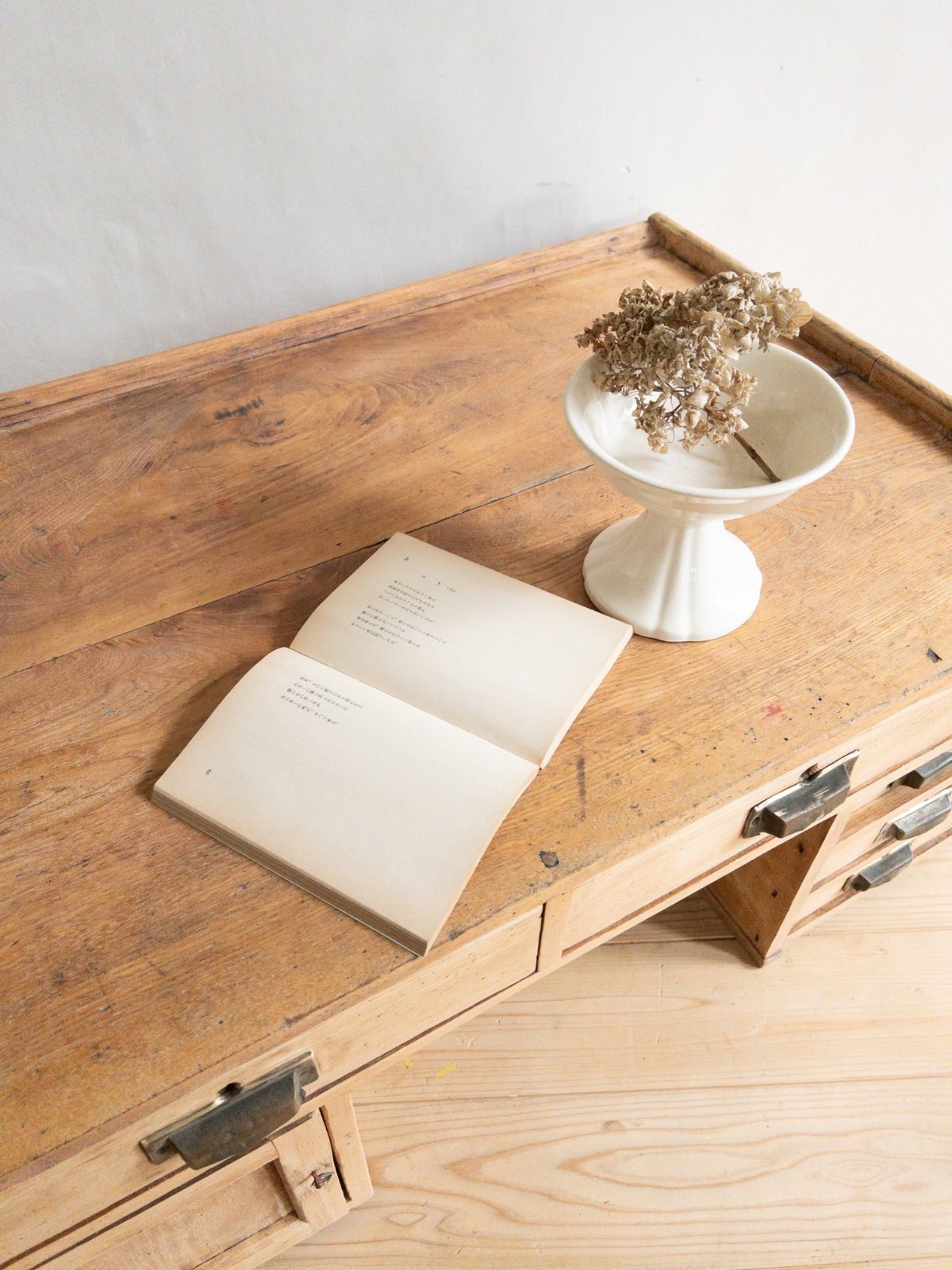 剥離家具 無垢材 ローデスク M025 古道具 古家具 アンティーク