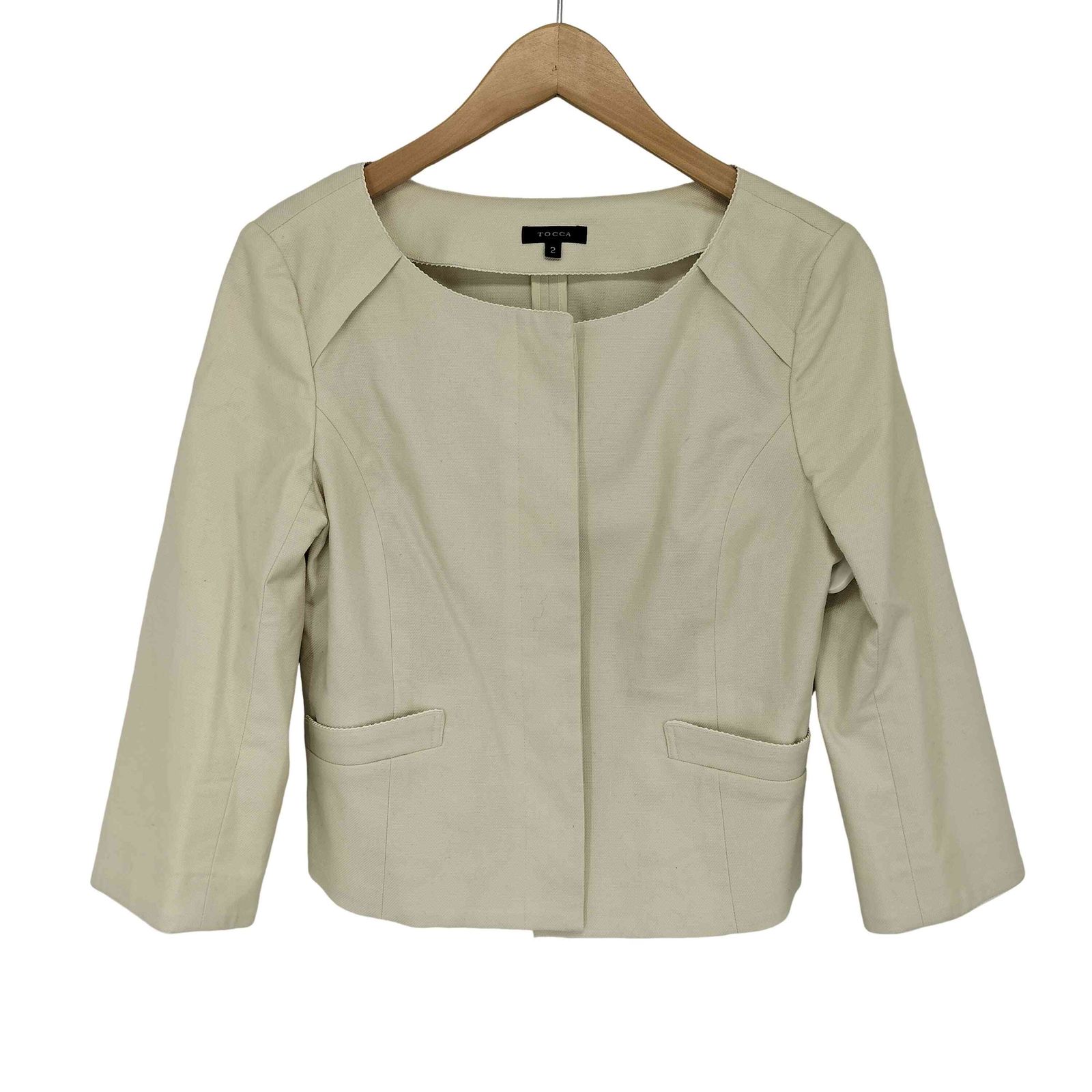 トッカ TOCCA ノーカラー 無地 ジャケット レディース JPN：2 - メルカリ