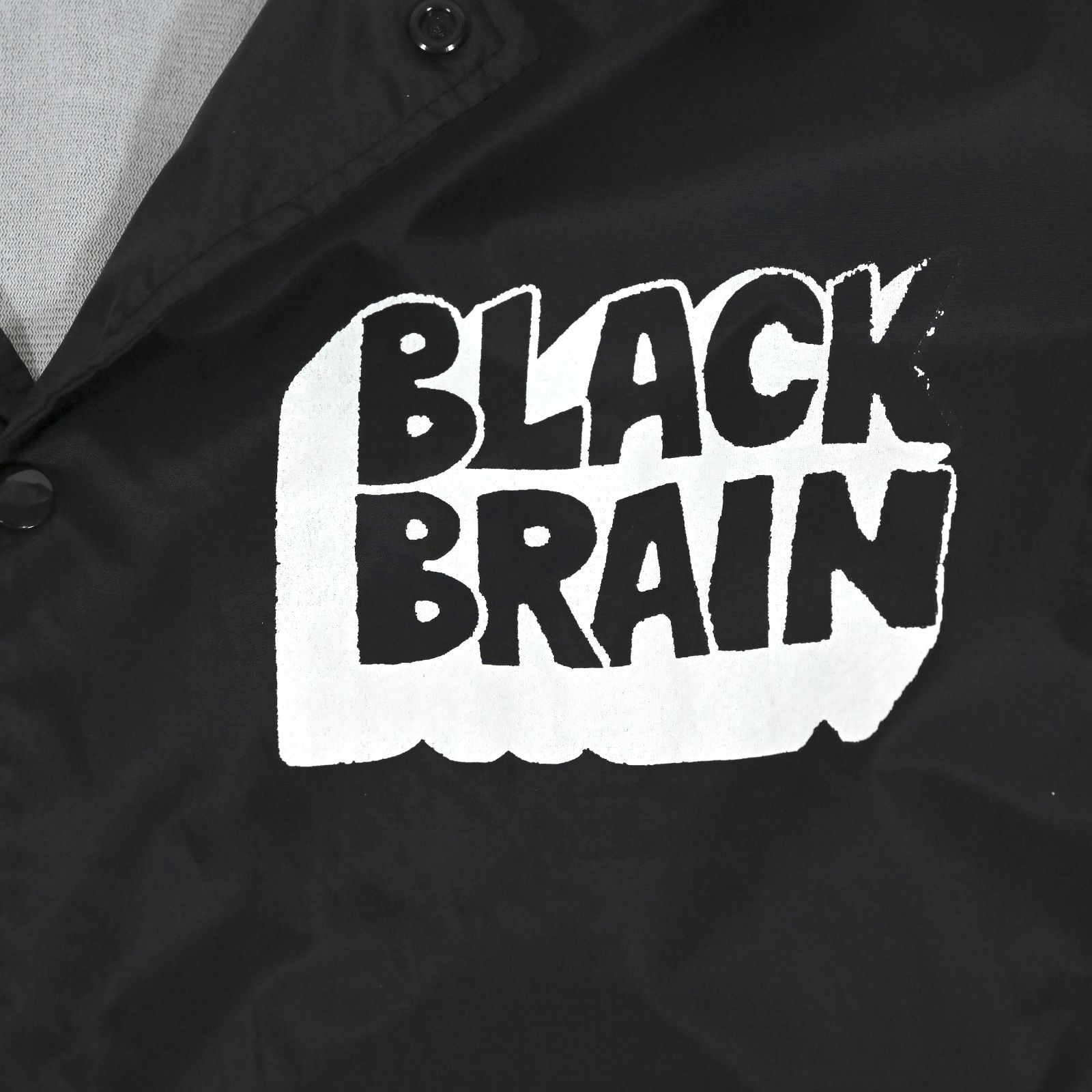 BLACK BRAIN ブラックブレイン ナイロン コーチジャケット ブラック 