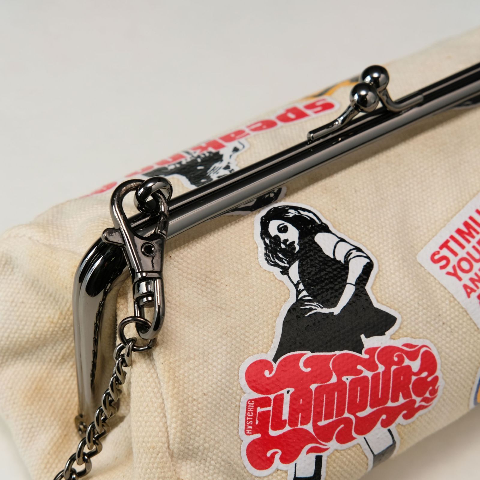 HYSTERIC GLAMOUR ヒステリックグラマー がま口 チェーンショルダー