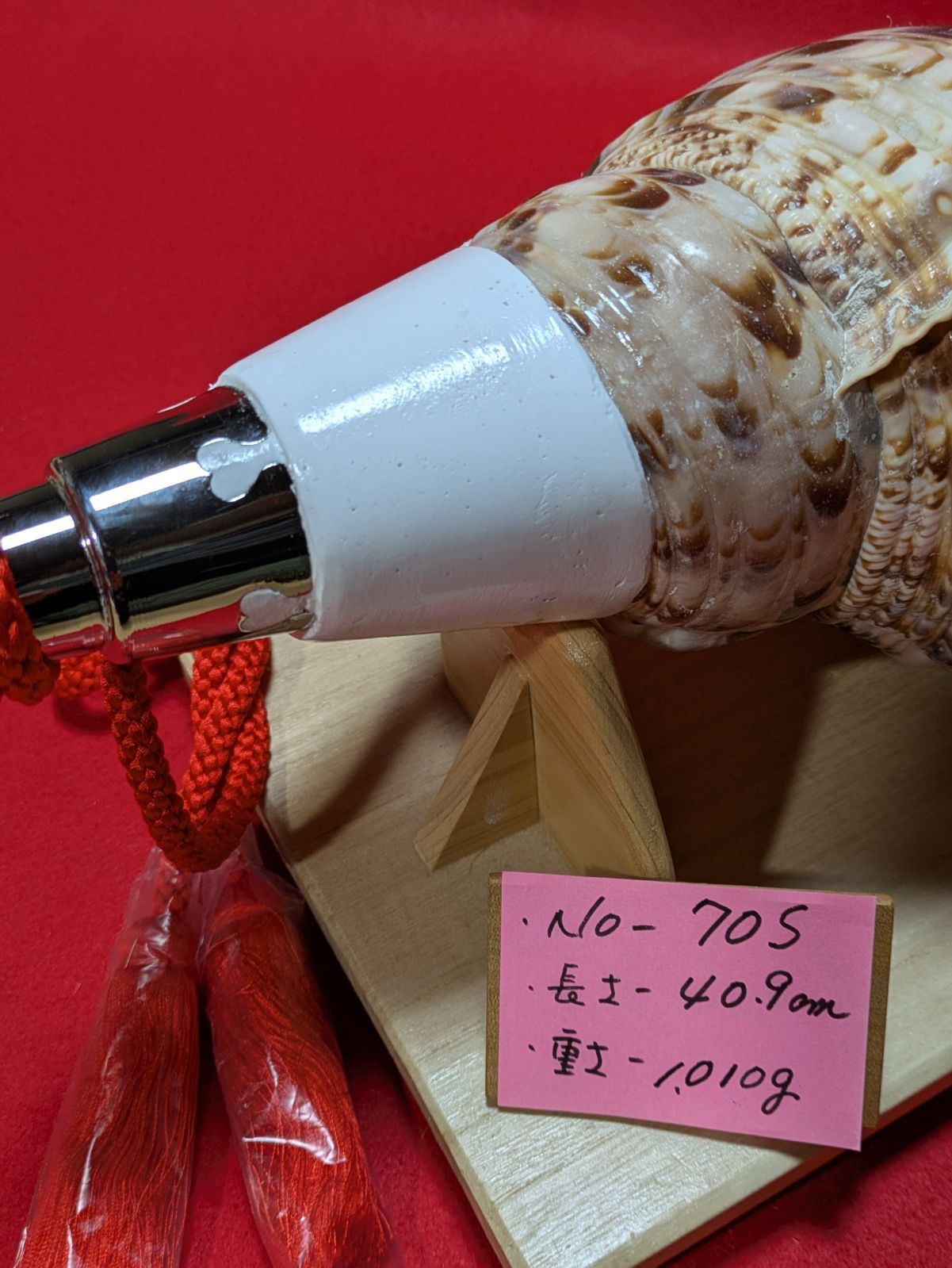 NO−70.S #法螺貝#金具入り#ほら貝#ホラ貝#修験道#和楽器 - メルカリ