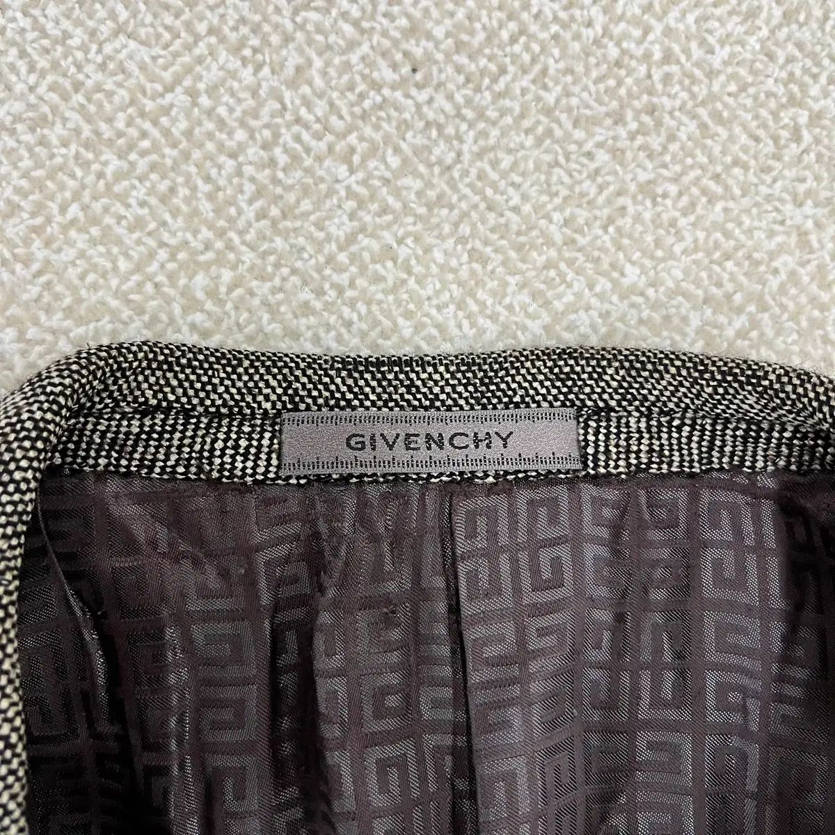 42R Givenchy ジバンシィ ヘリンボーン ウール ジャケット ブレーザー 0219M