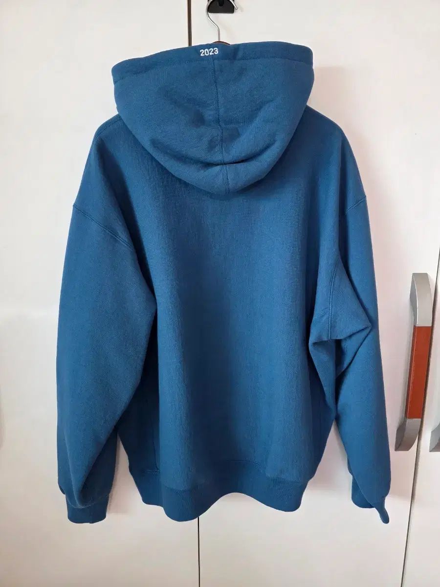 Supreme ボックスロゴ フード スウェットシャツ ブルー
