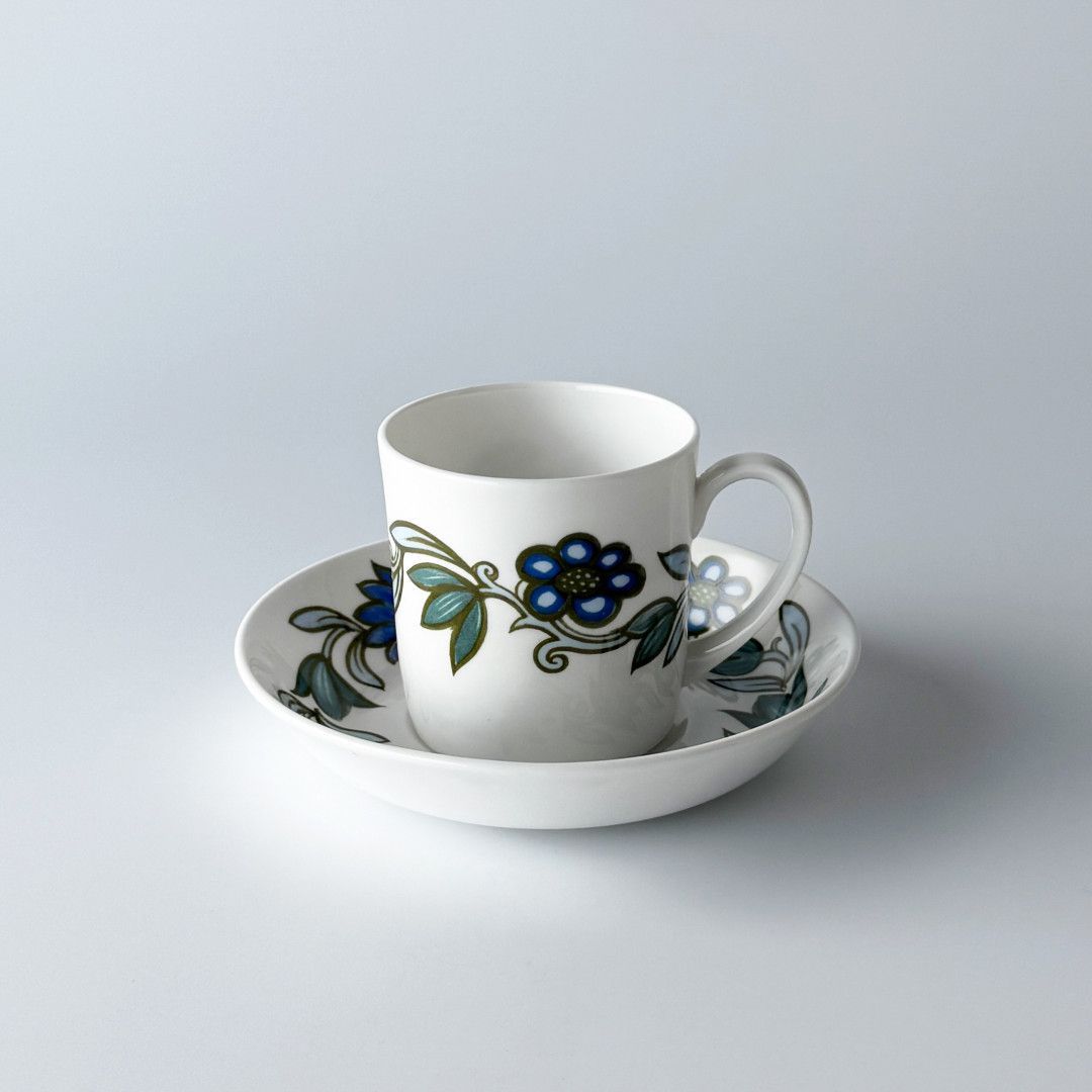 Susie Cooper アールヌーボー ブルー カップ＆ソーサー 英国