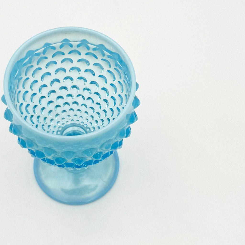 FENTON フェントン BLUE OPALESCENT HOBNAIL ホブネイル ART GLASS