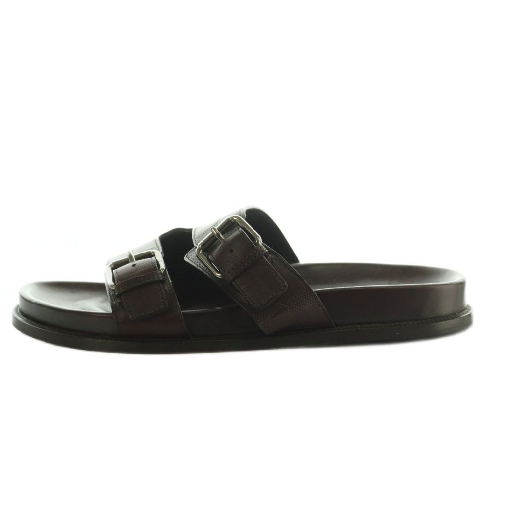 ルイヴィトン LOUIS VUITTON ダミエアンフィニ サンダル 7 26.0cm 茶