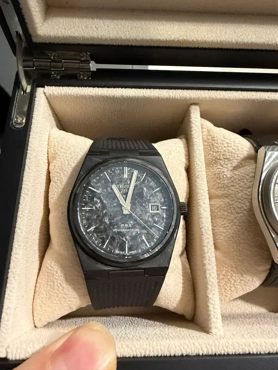  ティソ PRX 40mm カーボン オートマティック 韓国風 自動巻き時計 腕時計(アナログ)