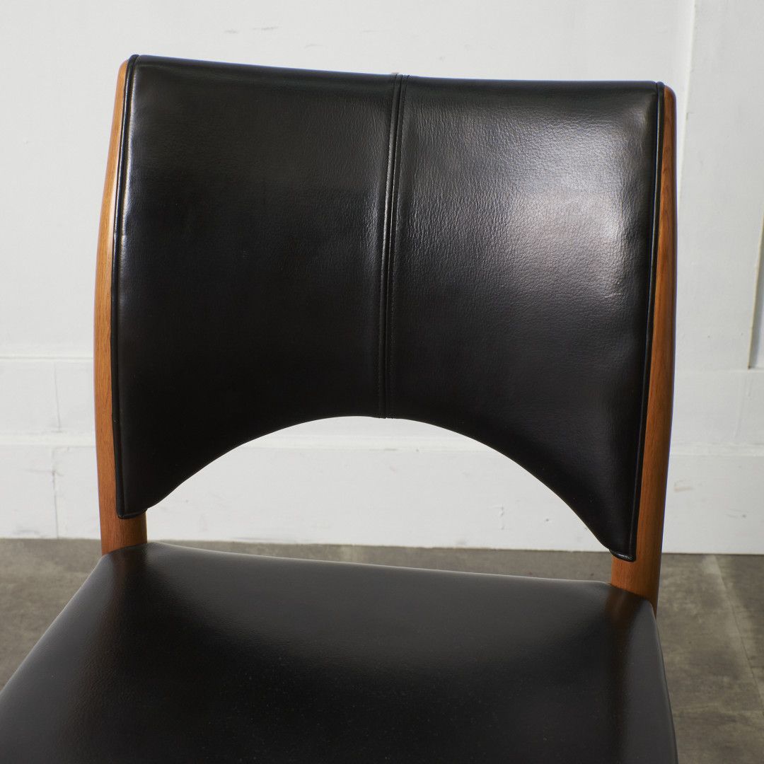 日進木工 Norfore ダイニングチェア オーク 本革 木製 椅子 北欧