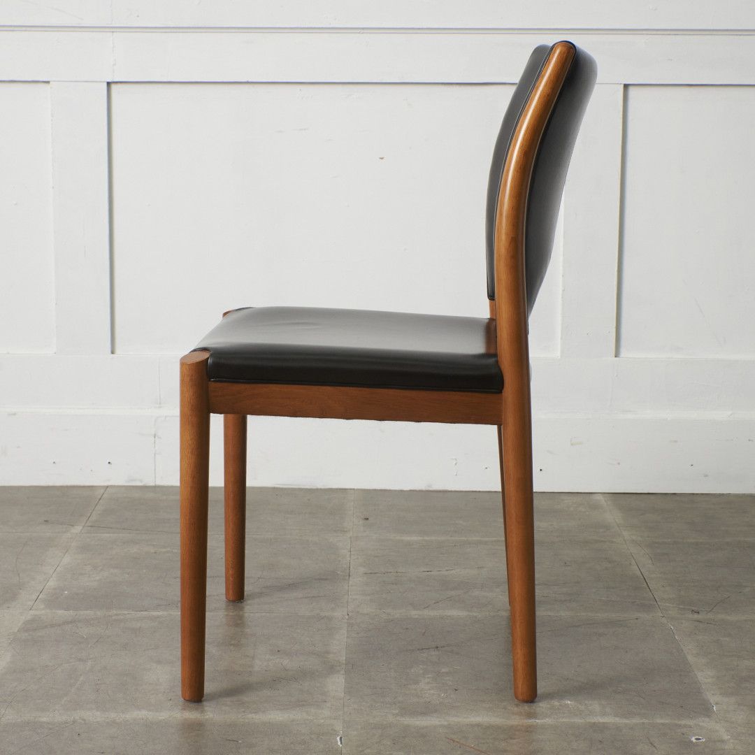 日進木工 Norfore ダイニングチェア オーク 本革 木製 椅子 北欧