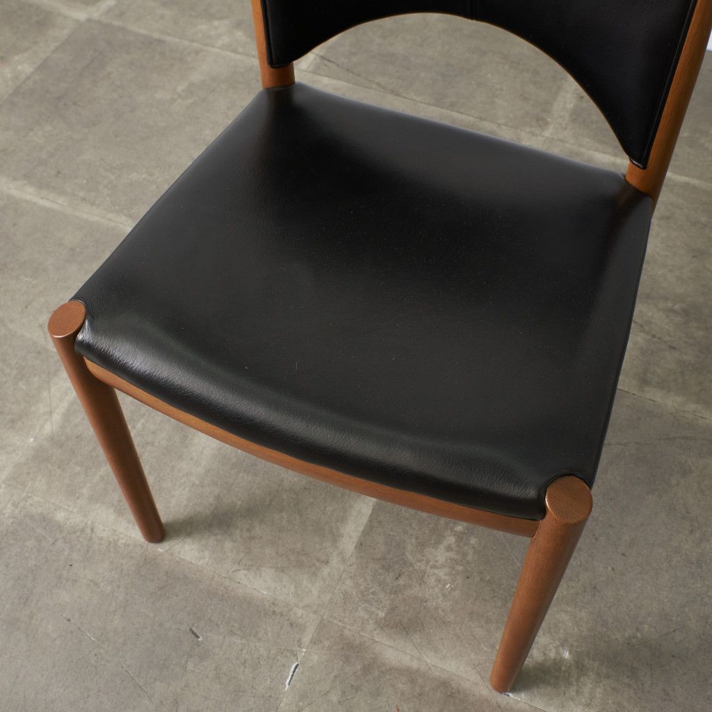 日進木工 Norfore ダイニングチェア オーク 本革 木製 椅子 北欧