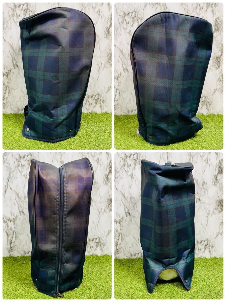 ポロ ラルフローレン カート式 タータンチェック キャディバッグ ドライバー ゴルフバッグ キャディバッグ ゴルフ