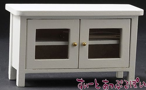 ミニチュア サイドボード　ホワイト　CLA10039 ドールハウス用