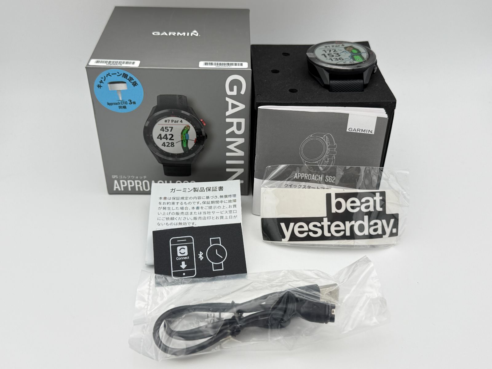 GARMIN Approach S62 ブラック ガーミン アプローチ ゴルフウォッチ