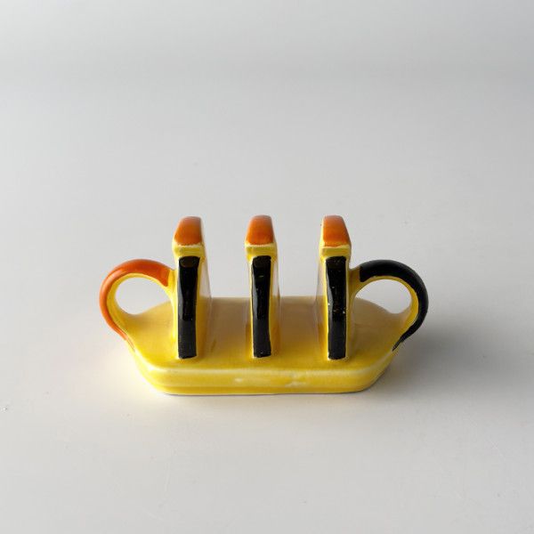 Carlton Ware ENGLAND アンティーク トーストラック 陶器製 英国 Carlton Ware ヴィンテージ トーストラック 陶器 アールデコ 様式