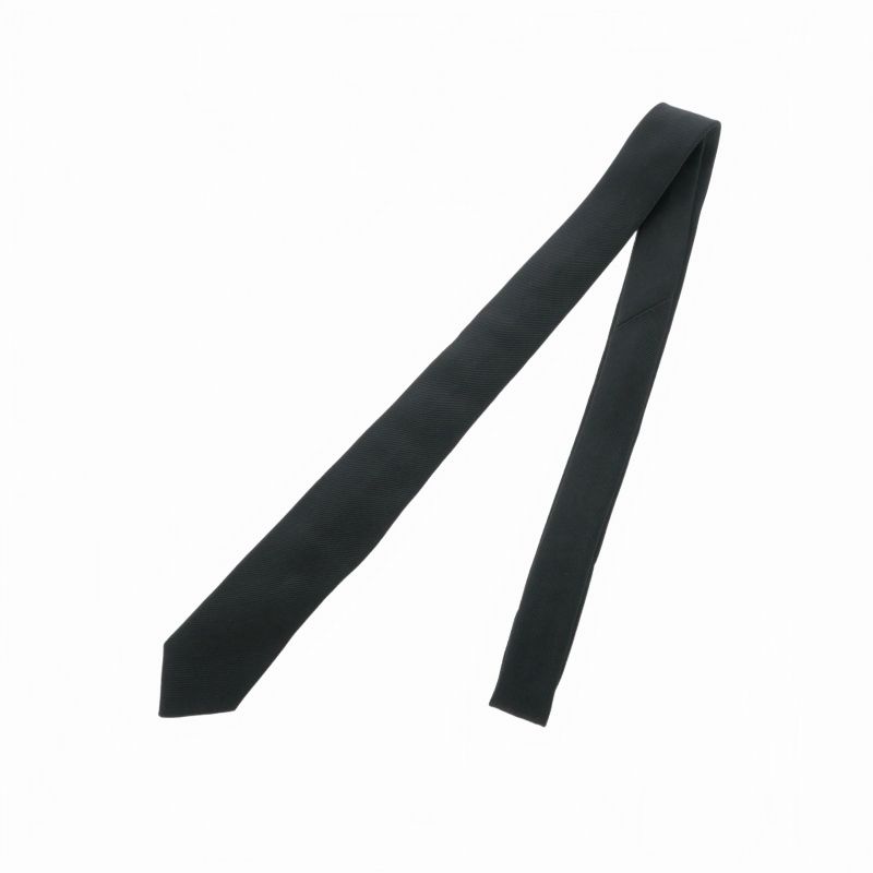 サンローラン パリ SAINT LAURENT PARIS ナロータイ ネクタイ ブラック