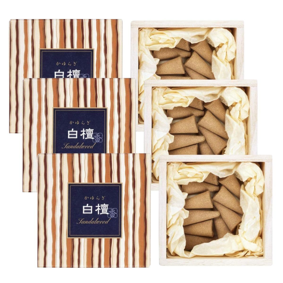 日本香堂 かゆらぎ 白檀 コーン型12個入 3箱セット - メルカリ