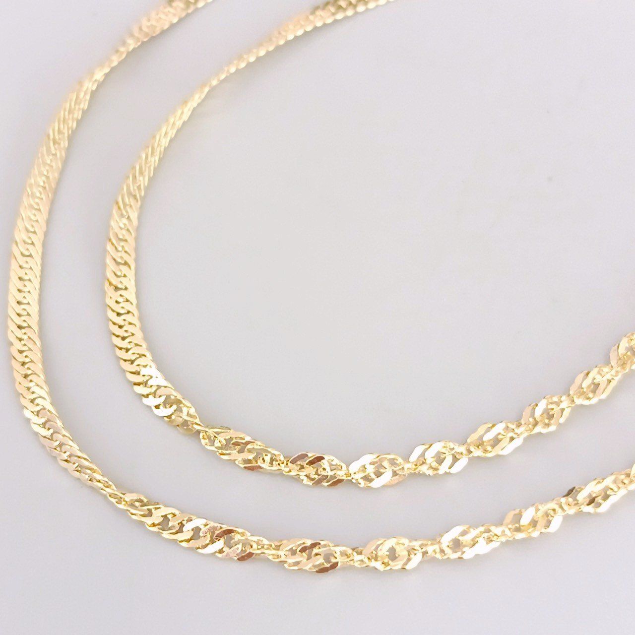 18金 K18 男女兼用 造幣局 スクリューネックレス 4.2g 40㎝ Z219