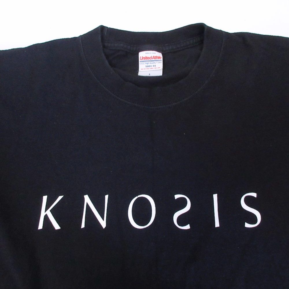 ノーシス KNOSIS バンドTシャツ メタル ロゴ スネーク プリント 半袖