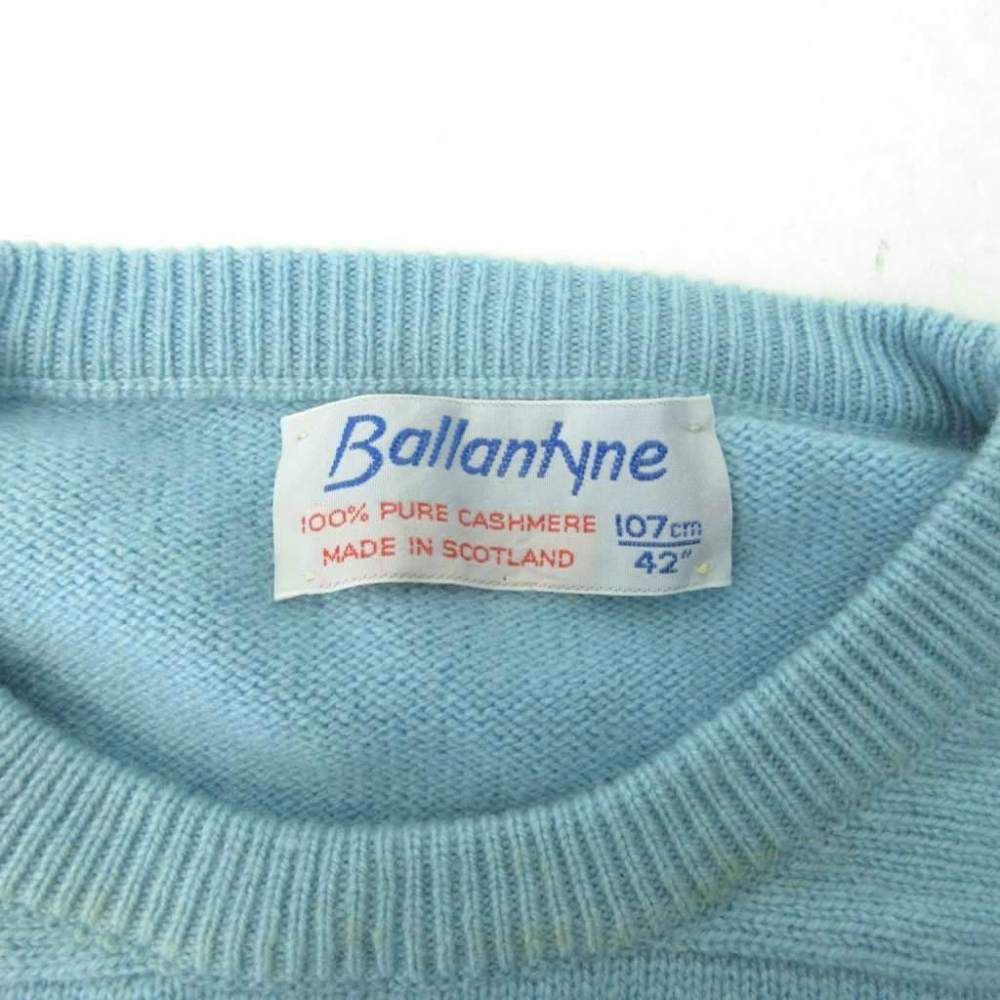 バランタイン BALLANTYNE 旧タグ 80s カシミヤ 100% セーター ニット