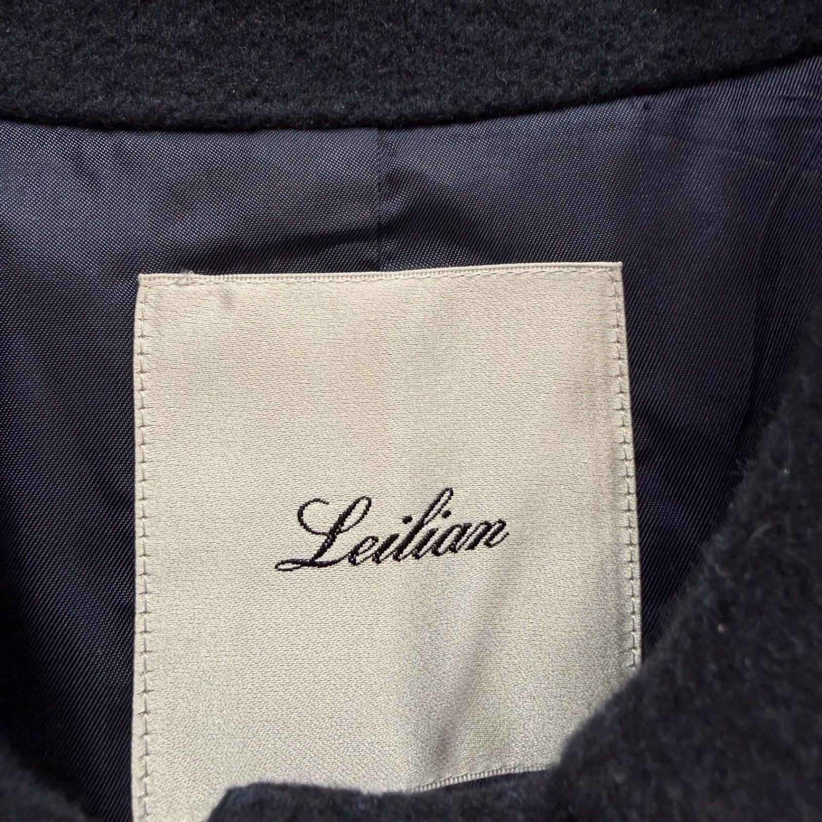 カシミヤ100% Leilian レリアン 現行 近年モデル ハーフコート ミドル