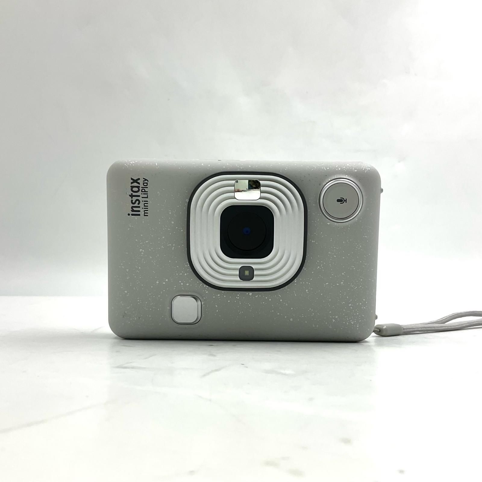 【全額返金保証】【最速発送】FUJIFILM instax mini LiPlay チェキ ストーンホワイト 美品 動作確認済