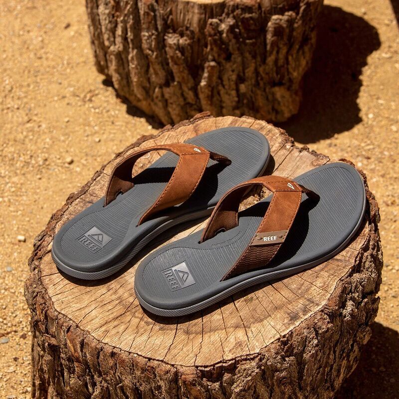 リーフ メンズ シューズ サンダル Reef Santa Ana Flip Flop Mens GreyTan グレー