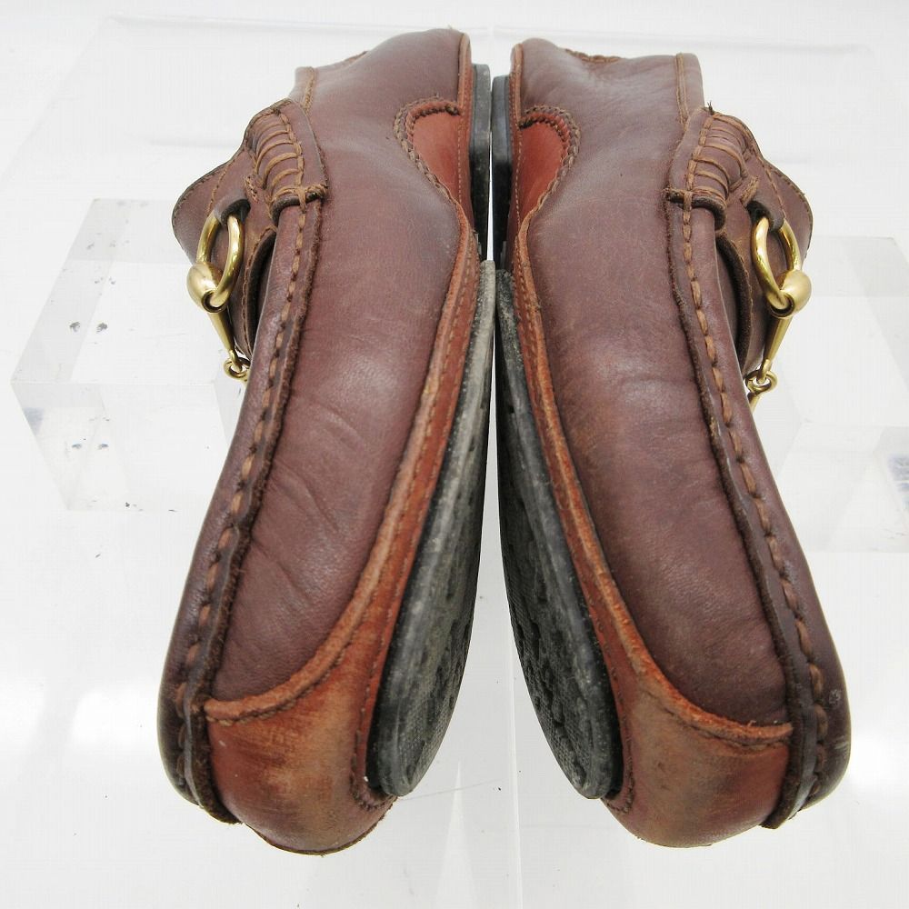 GUCCI グッチ 1101344 レザー ホースビットローファー シューズ