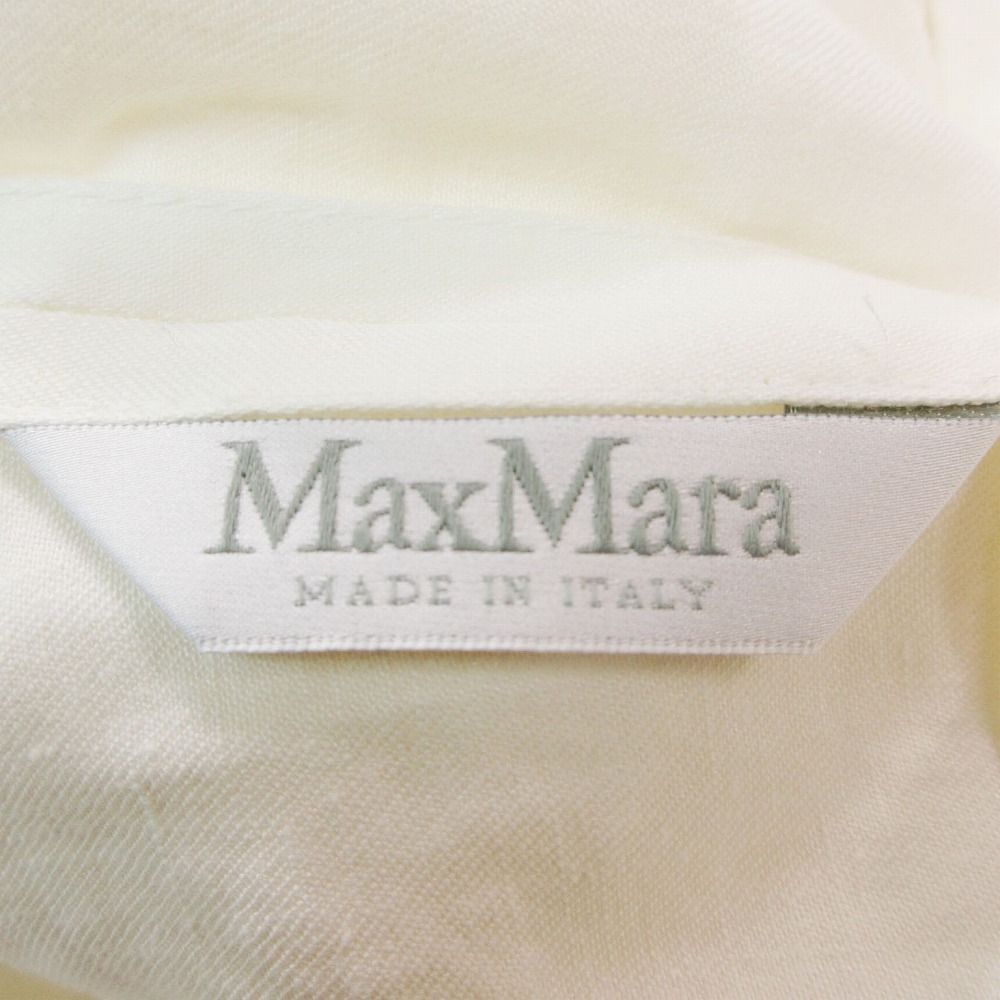 MaxMara マックスマーラ 白タグ リネン100% テーラードジャケット 2B