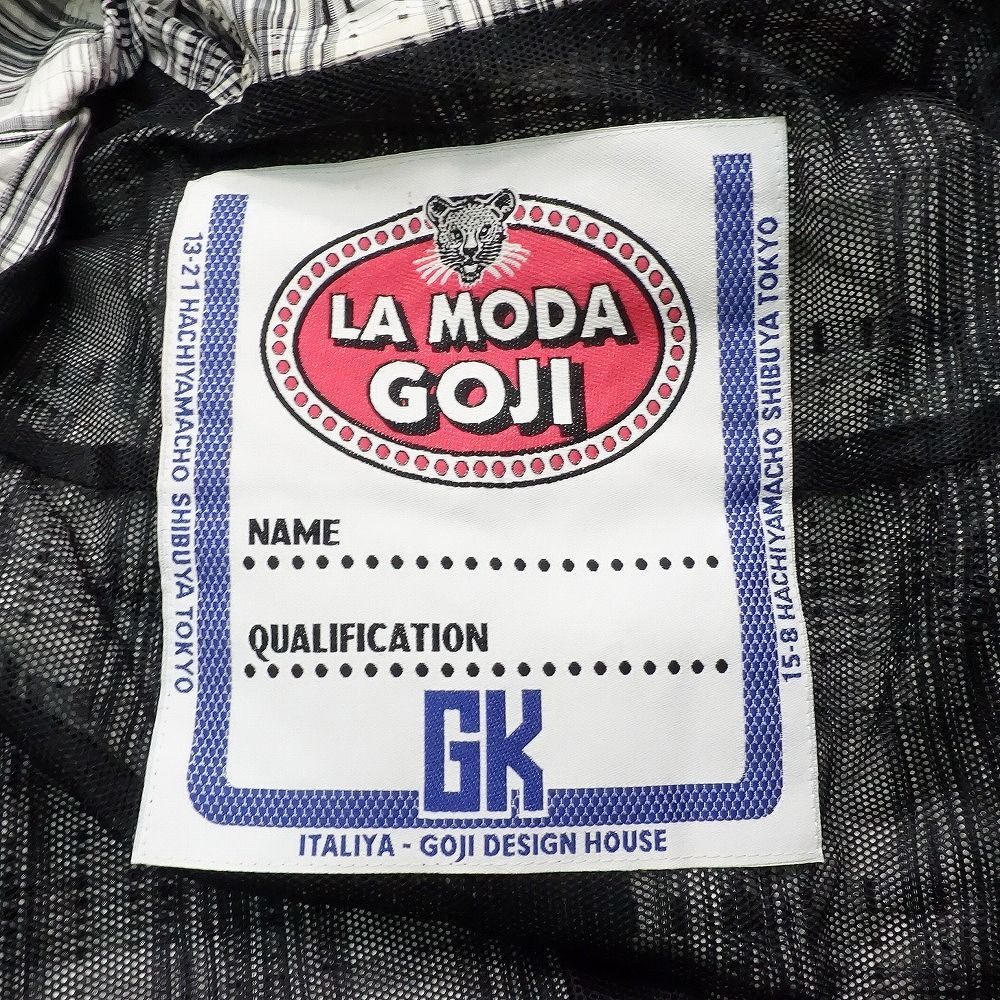 伊太利屋 LA MODA GOJI イタリヤ チェック柄 フリル フーデットコート