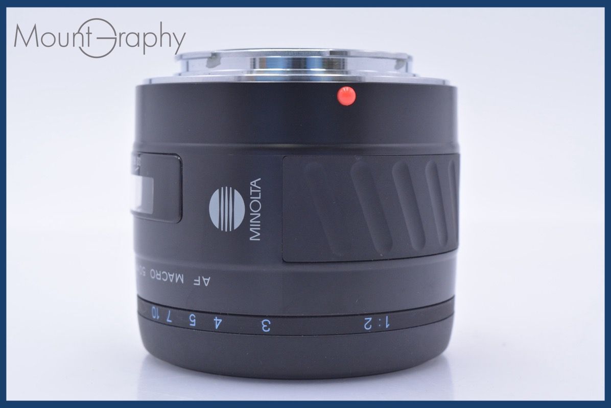動作保証】 ミノルタ MINOLTA AF MACRO 50mm F3.5 前後キャップ&レンズ