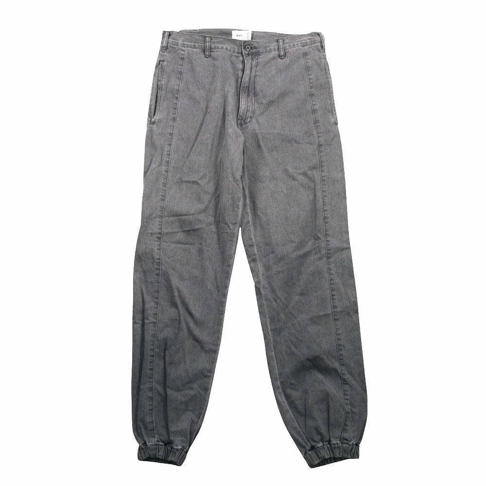 WTAPS ダブルタップス 19AW BOONIE TROUSERS COTTON.DENIM 192GWDT-PTM02 トラウザーデニムパンツ グレー サイズ3 L メンズ 【】